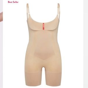 Spanx OnCore Open Bust Midthigh Bodysuit Shaper